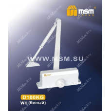 Доводчик дверной MSM D100KG Белый (WH)