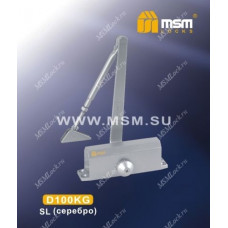 Доводчик дверной MSM D100KG Серебро (SL)