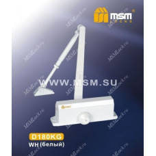 Доводчик дверной MSM D180KG Белый (WH)