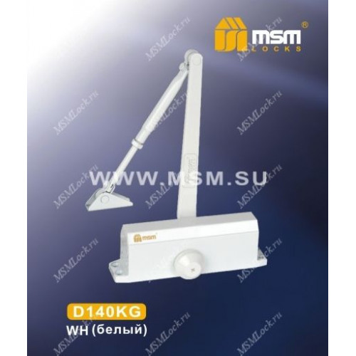 Доводчик дверной MSM D140KG Белый (WH)