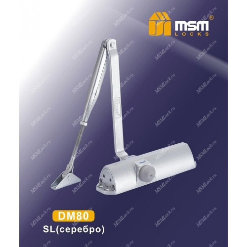 Дверной доводчик MSM DM80 Серебро (SL)