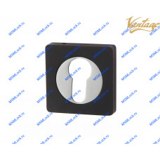 Накладка под цилиндр Vantage ET02BL/CP черный с патиной / хром