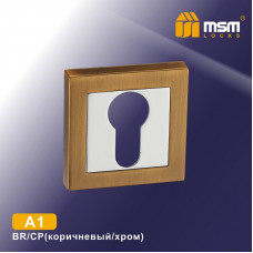 Накладка-фиксатор A1 Коричневый хром BR CP