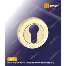Накладка-фиксатор N1 Полированная латунь / Матовая латунь (PB/SB)