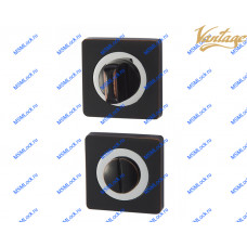 Фиксатор поворотный Vantage BK02BL/CP черный с патиной / хром