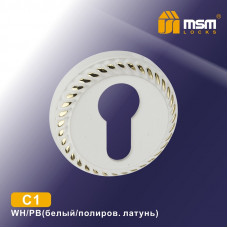 Накладка под цилиндр MSM C1 WH/PB