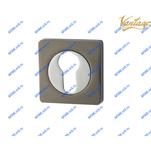 Накладка под цилиндр Vantage ET02BN/CP черный никель / хром