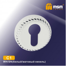 Накладка под цилиндр MSM C1 WH/SN