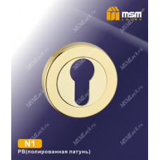 Накладка-фиксатор N1 Полированная латунь (PB)