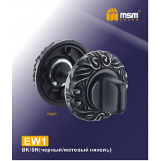 Накладка фиксатор EW1 Черный / Матовый никель (BK/SN)