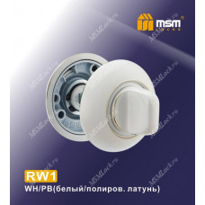 Накладка-фиксатор RW1 Белый / Полированная латунь (WH/PB)