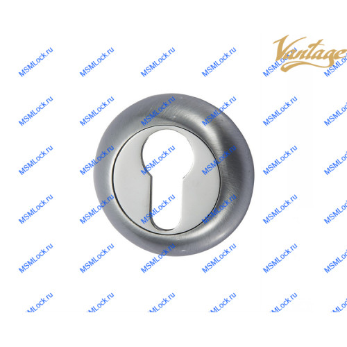Накладка под цилиндр Vantage ETL матовый хром