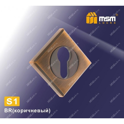 Накладка под цилиндр S1 Коричневый (BR)