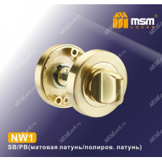 Накладка-фиксатор NW1 Матовая латунь / Полированная латунь (SB/PB)