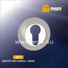 Накладка под цилиндр R1 Матовый никель / Хром (SN/CP)