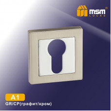 Накладка-фиксатор A1 Графит / Хром (GR/CP)