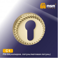 Накладка под цилиндр MSM C1 PB/SB