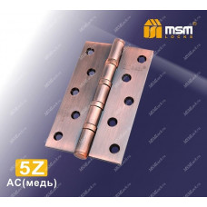 Петля МСМ латунная универсальная 125 мм без колпачка 5Z Медь (AC)