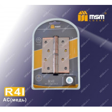 Петля MSM съемная 100 мм без колпачка ПРАВАЯ (R4I) В блистере Медь (AC)