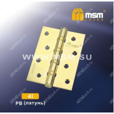 Петли MSM 100 мм без колпачка 4/3 I (3 мм) Полированная латунь (PB)