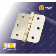 Петля MSM без колпачка 100 мм 91/90-1 Полированная латунь (PB)