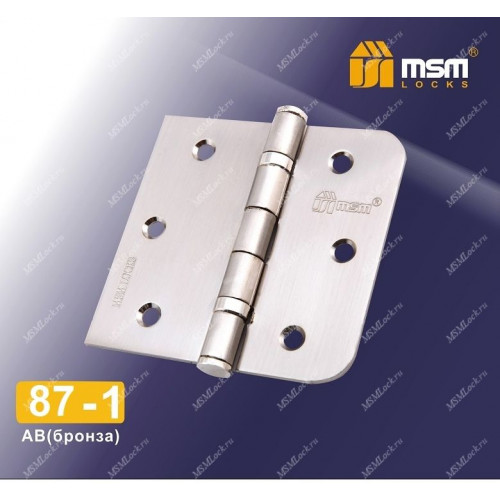 Петля MSM унв.100mm 91/87-I SN Матовый никель (SN)