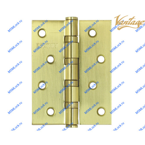 Петля Vantage 4BB 100x75x2,5 mm SB матовое золото (универсальная)