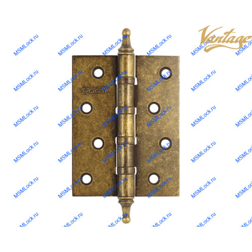 Петля Vantage 100x75x3 mm B4K-BR состаренная бронза (универсальная)
