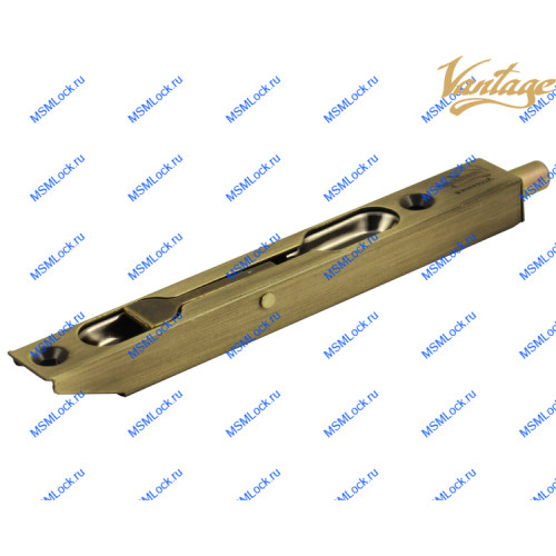 Торцевой шпингалет Vantage LX140 AB бронза