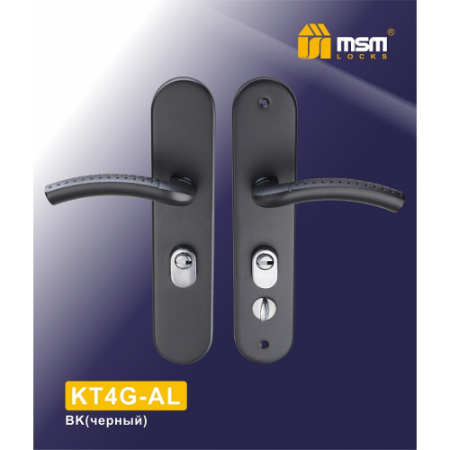 Ручка для китайских дверей KT4-A L BK левая