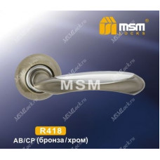 Ручка MSM R418 Бронза / Хром (AB/CP) Ручка MSM R418 Бронза / Хром (AB/CP)
