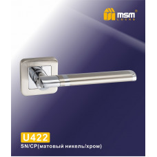 Ручка MSM U422 матовый никель / хром sn/cp