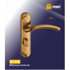 Ручка на планке MSM 412 A коричневый (BR)