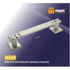 Ручка скоба B696 SN/CP никель / хром