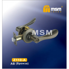 Ручка MSM защелка (фалевая) Z110 Бронза (AB) Сантехническая (A)