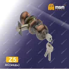 Ручка MSM защелка (шариковая) Z5 Медь (AC) Входная (R)