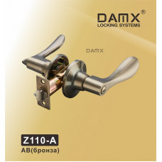 Ручка DAMX защелка (фалевая) Z110 Бронза (AB) Сантехническая (A)