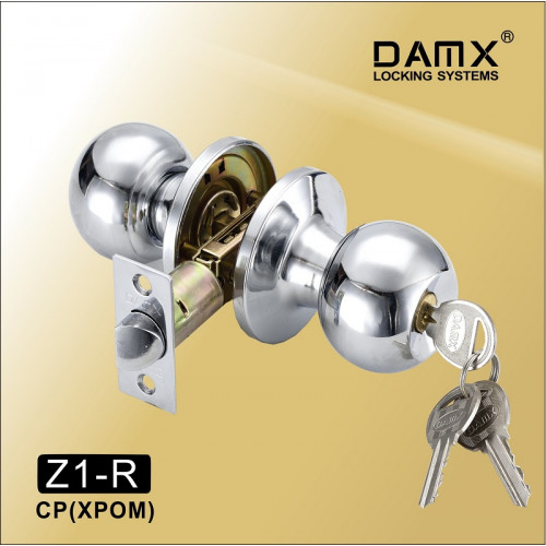 Ручка защелка (шариковая) DAMX Z1 хром cp Входная (R)