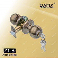 Ручка MSM защелка (шариковая) DAMX Z1 Бронза (AB) Входная (R)