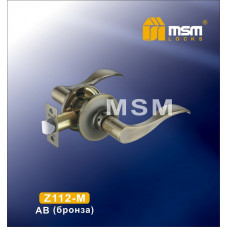 Ручка MSM защелка (фалевая) Z112 Бронза (AB) Межкомнатная (M)