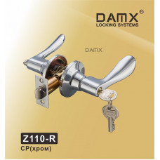 Ручка DAMX защелка (фалевая) Z110 хром cp Входная (R)