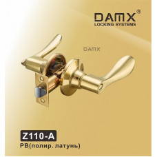 Ручка DAMX защелка (фалевая) Z110 Полированная латунь (PB) Сантехническая (A)