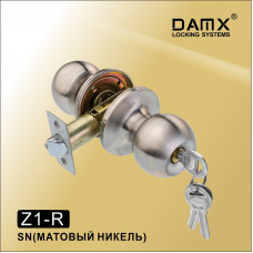 Ручка защелка (шариковая) DAMX Z1 Матовый никель (SN) Входная (R)