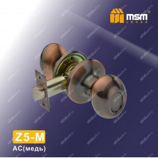 Ручка MSM защелка (шариковая) Z5 Медь (AC) Межкомнатная (M)