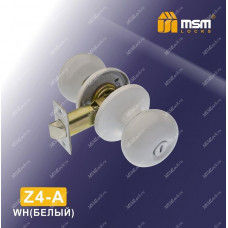 Ручка MSM защелка (шариковая) Z4 Белый (WH) Сантехническая (A)