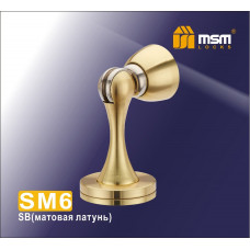 Напольный (настенный) Магнитный упор SM6 матовое золото