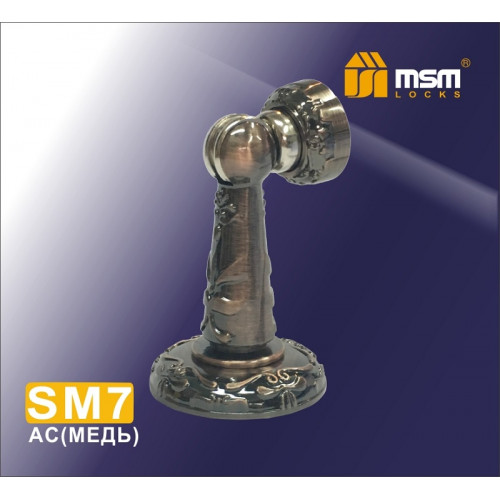 Дверной магнитный упор SM7 медь