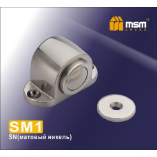 Напольный магнитный стопор SM1 никель