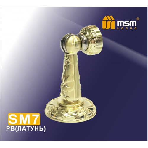 Дверной магнитный упор SM7 золото