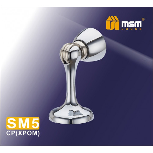 Напольный (настенный) Магнитный упор SM5 хром